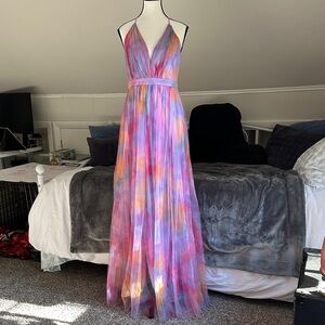 Elegant Multicolor Maxi Dress